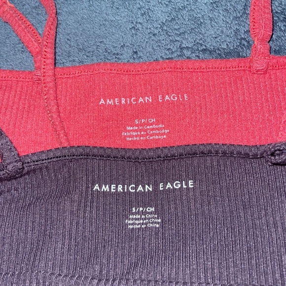American eagle tank top red/ pink - Picture 3 of 3